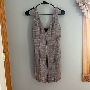 Shein Patterned Zipper Dress